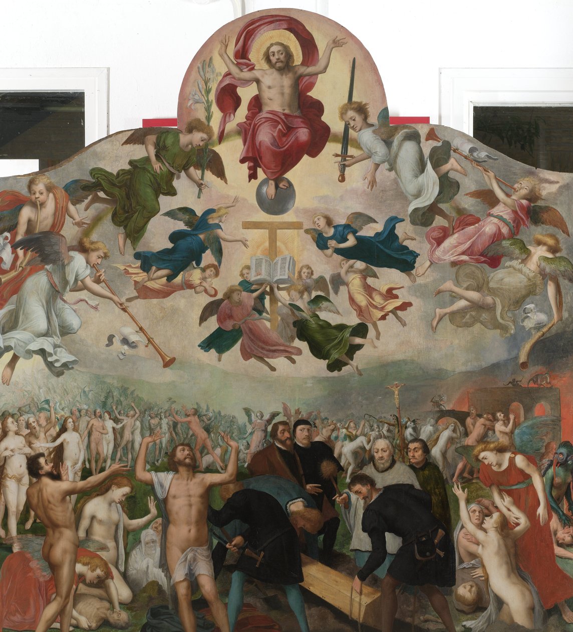 Siste dom og begravelsen av de døde av Bernard van Orley (circle of)