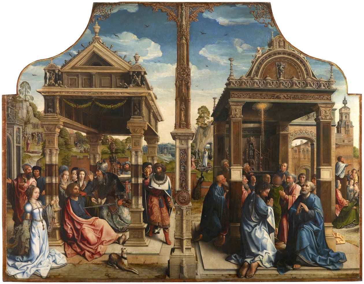 Altertavle av de hellige Thomas og Matthias, ca 1510-1520 av Bernard van Orley