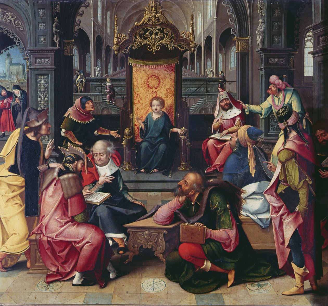 Kristus i tempelet av Bernard van Orley