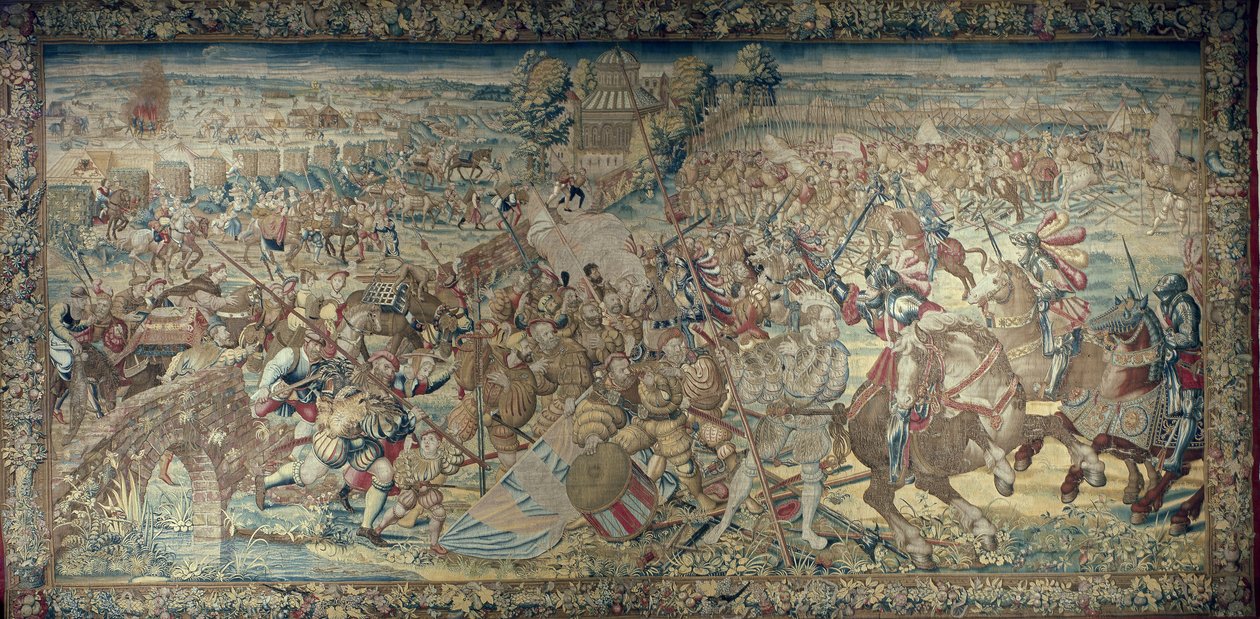 Episode av slaget ved Pavia (1525) av Bernard van Orley