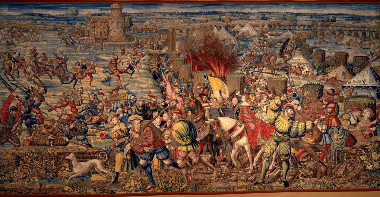 Slaget ved Pavia, ca 1530. av Bernard van Orley