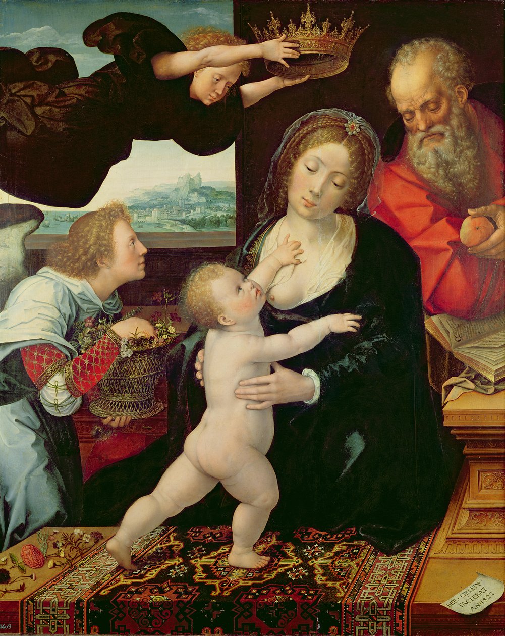 Den hellige familie, 1522 av Bernard van Orley
