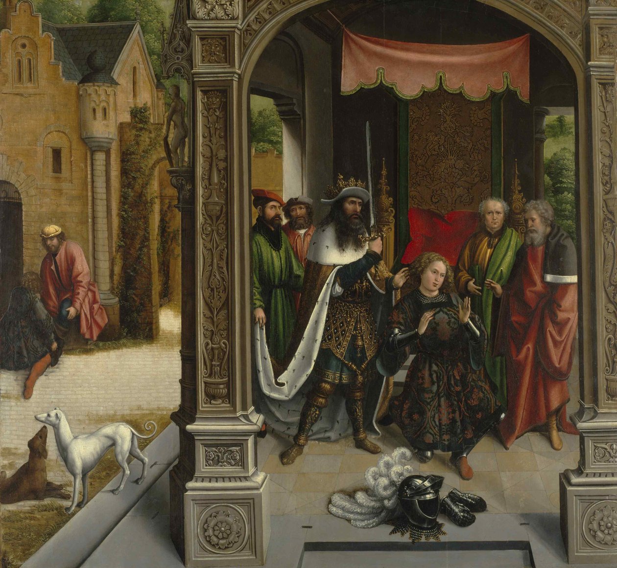 Ridderen av Saint Martin av keiser Konstantin, ca 1514. av Bernard van Orley