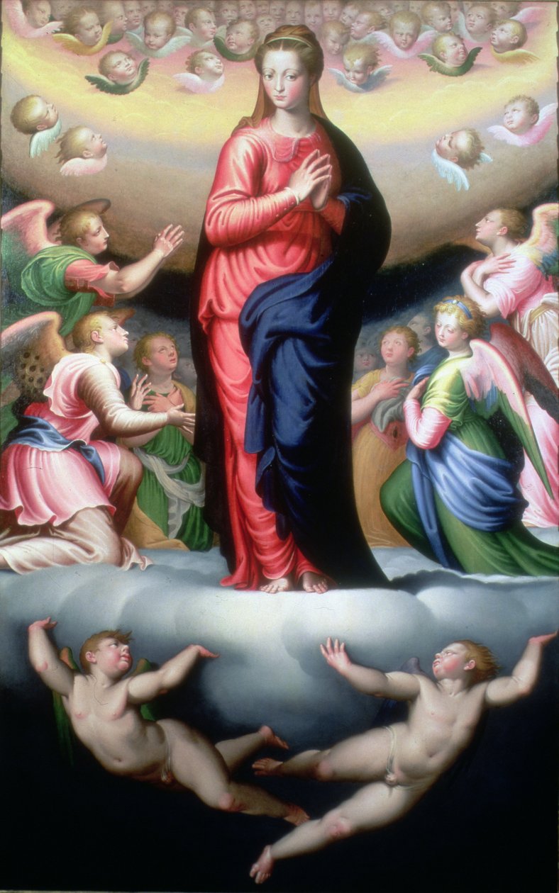 Madonna i ære av Bernardino Campi