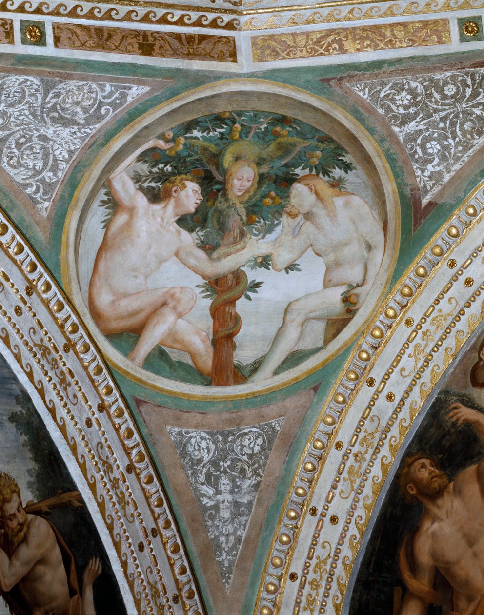 Original Synd, fra kuppelens pendentiv, 1532-36 av Bernardino Luini