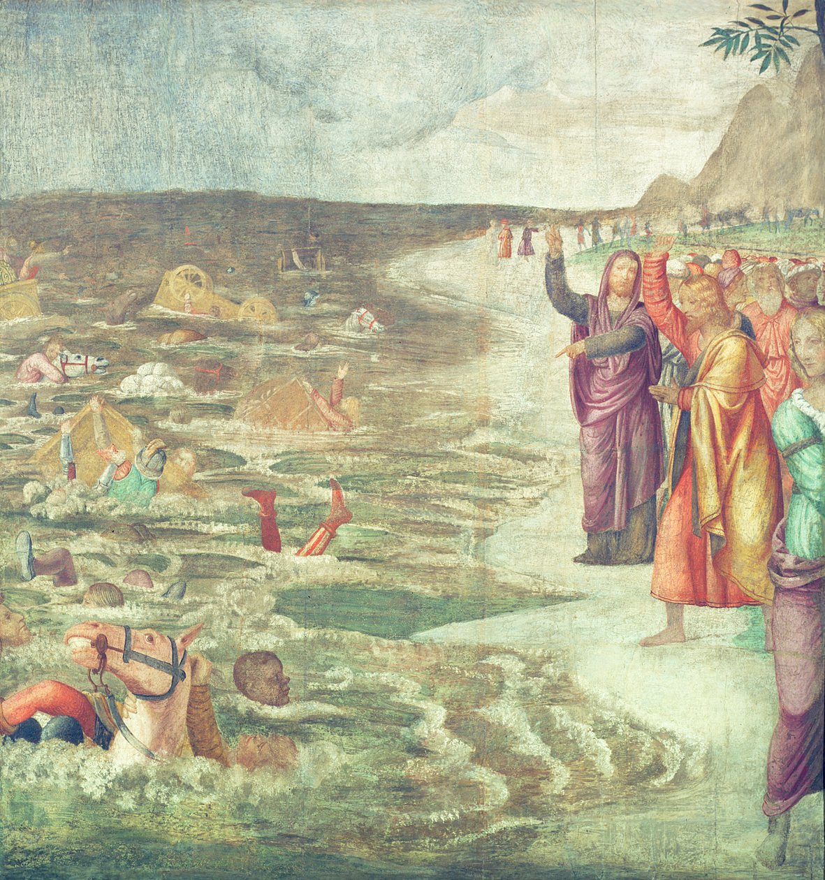 Krysset av Rødehavet av Bernardino Luini