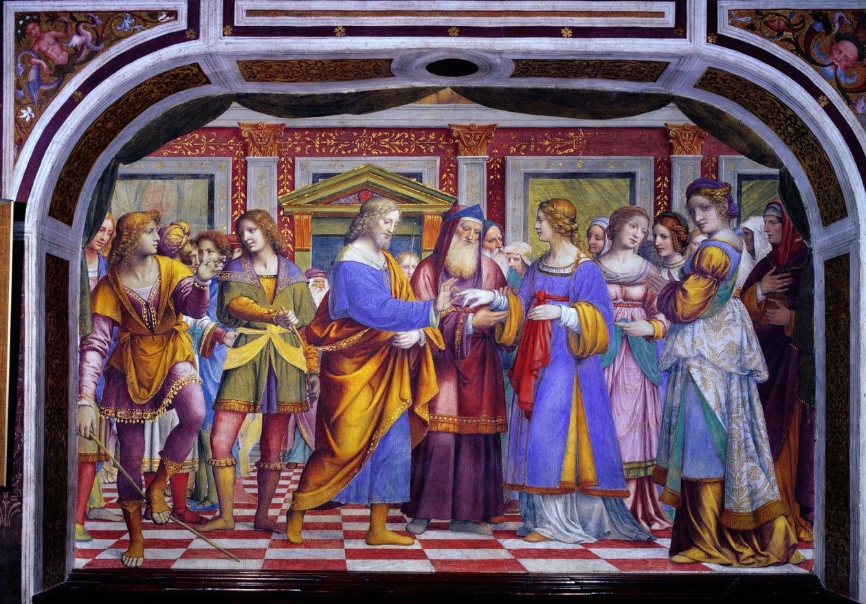 Jomfruens ekteskap, 1525 av Bernardino Luini