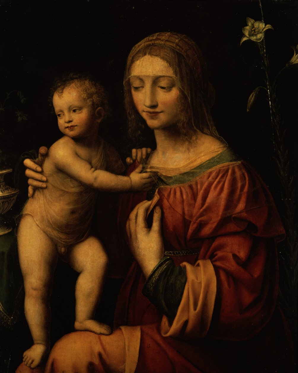 Jomfru og barn av Bernardino Luini