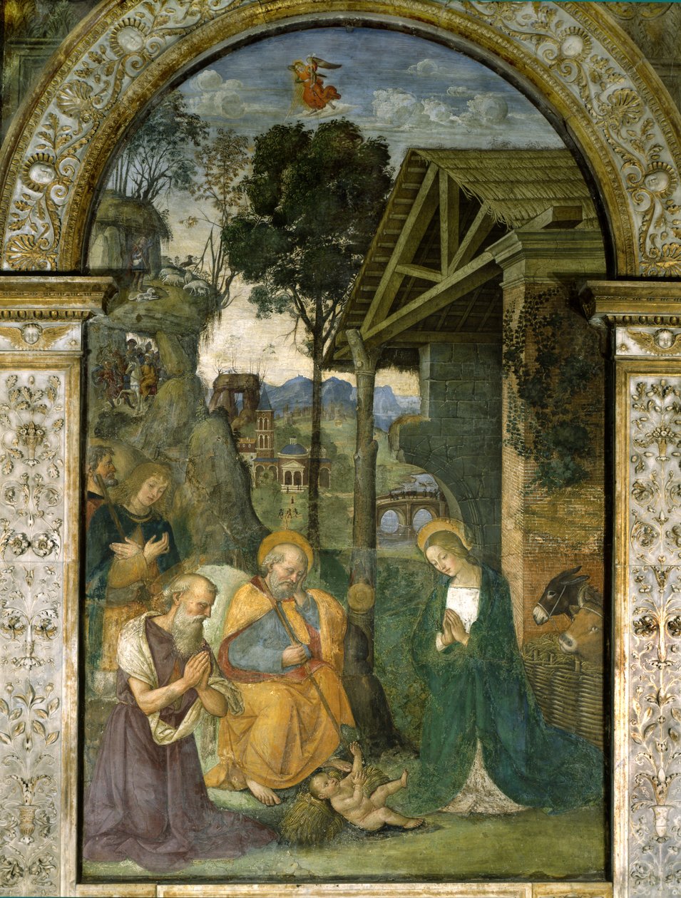 Fødsel, ca. 1484-92 av Bernardino di Betto Pinturicchio