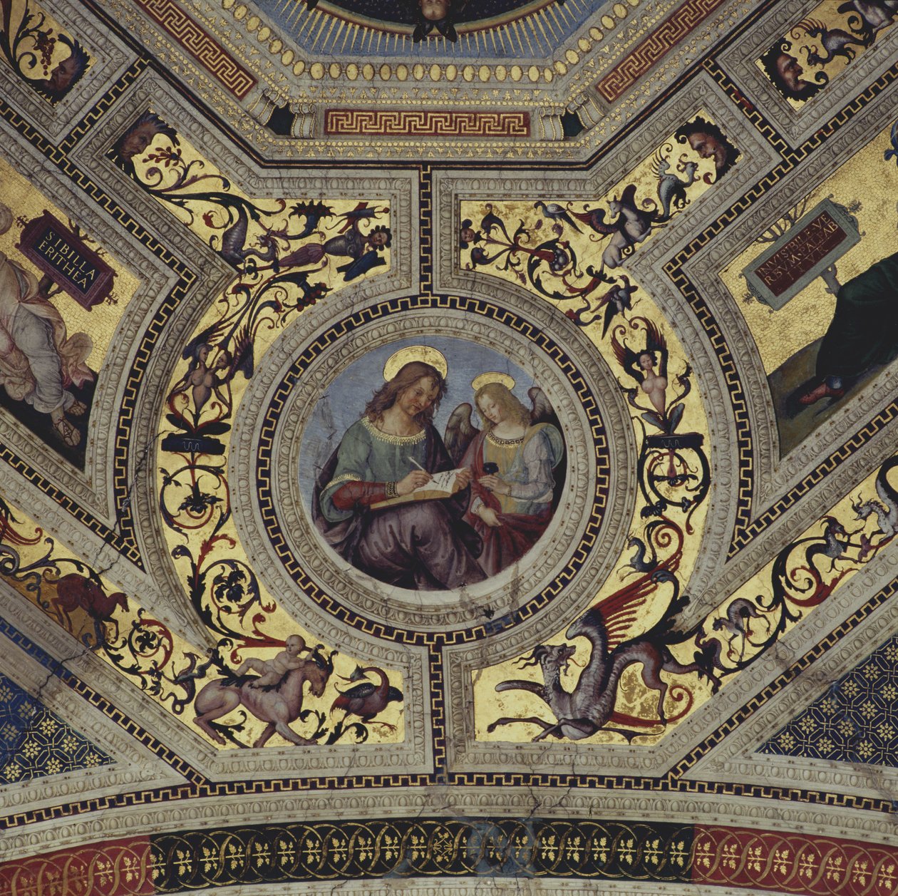 Vault av kirkeråd, Santa Maria del Popolo, Roma, c.1484-92 av Bernardino di Betto Pinturicchio