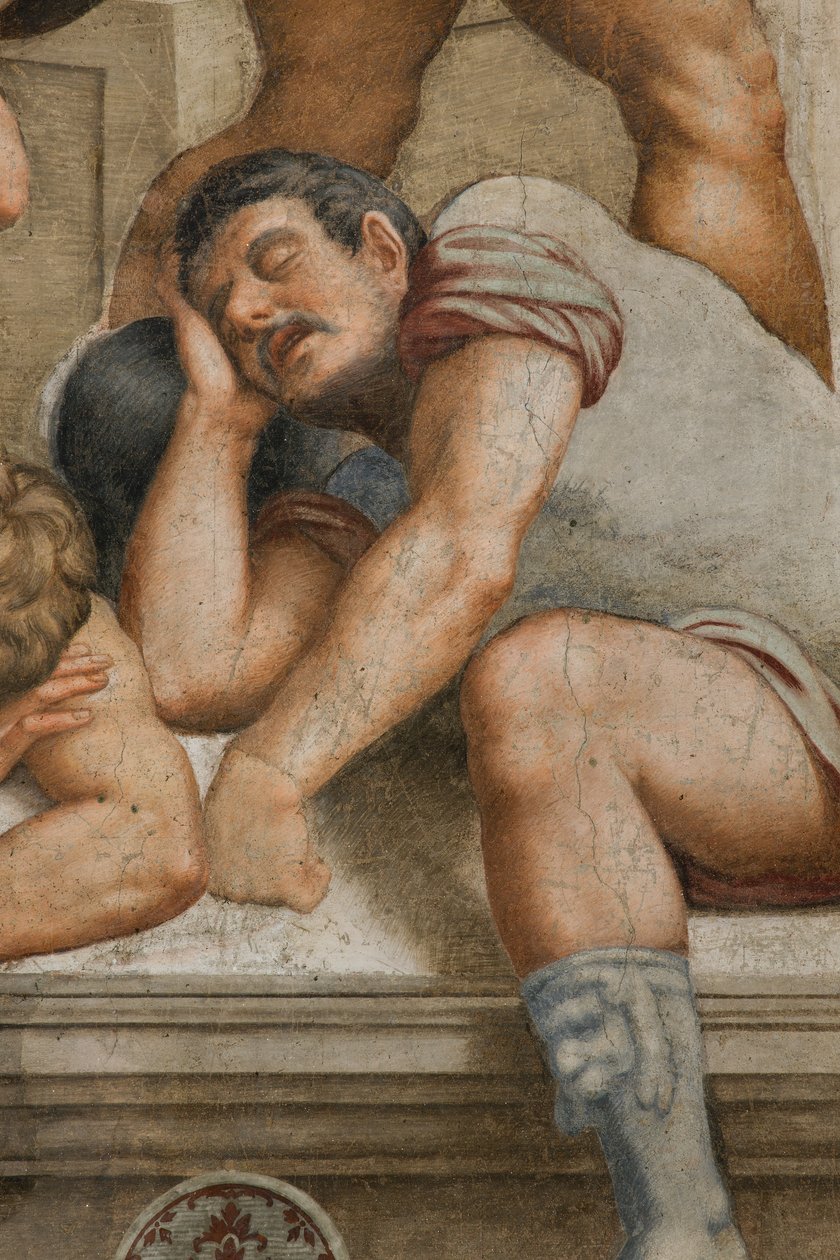 Counterfaccata, Bernardino Gatti, Resurrection 1529, Detail av Bernardino Gatti