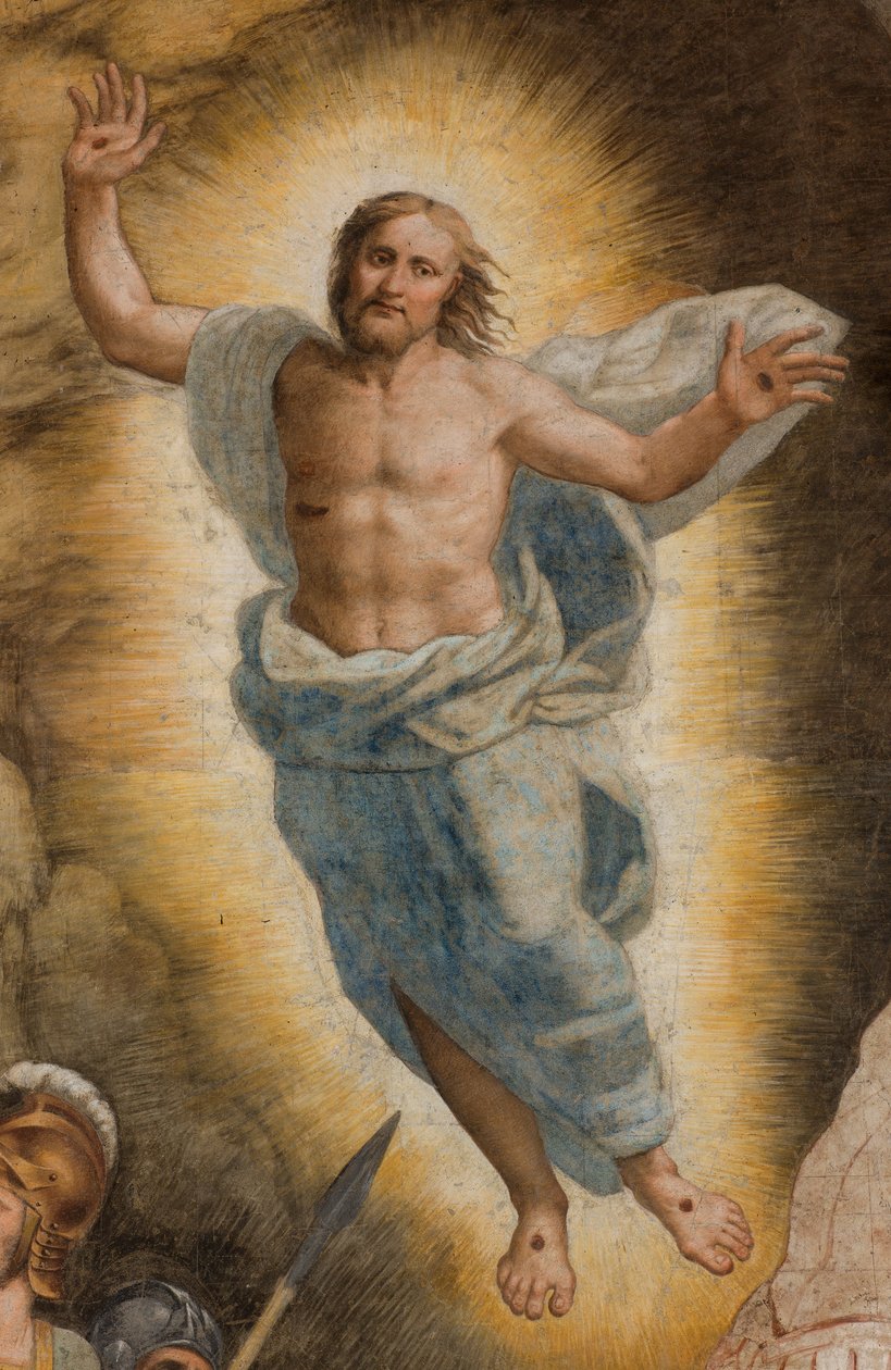 Counterfaccata, Bernardino Gatti, Resurrection 1529, Detail av Bernardino Gatti