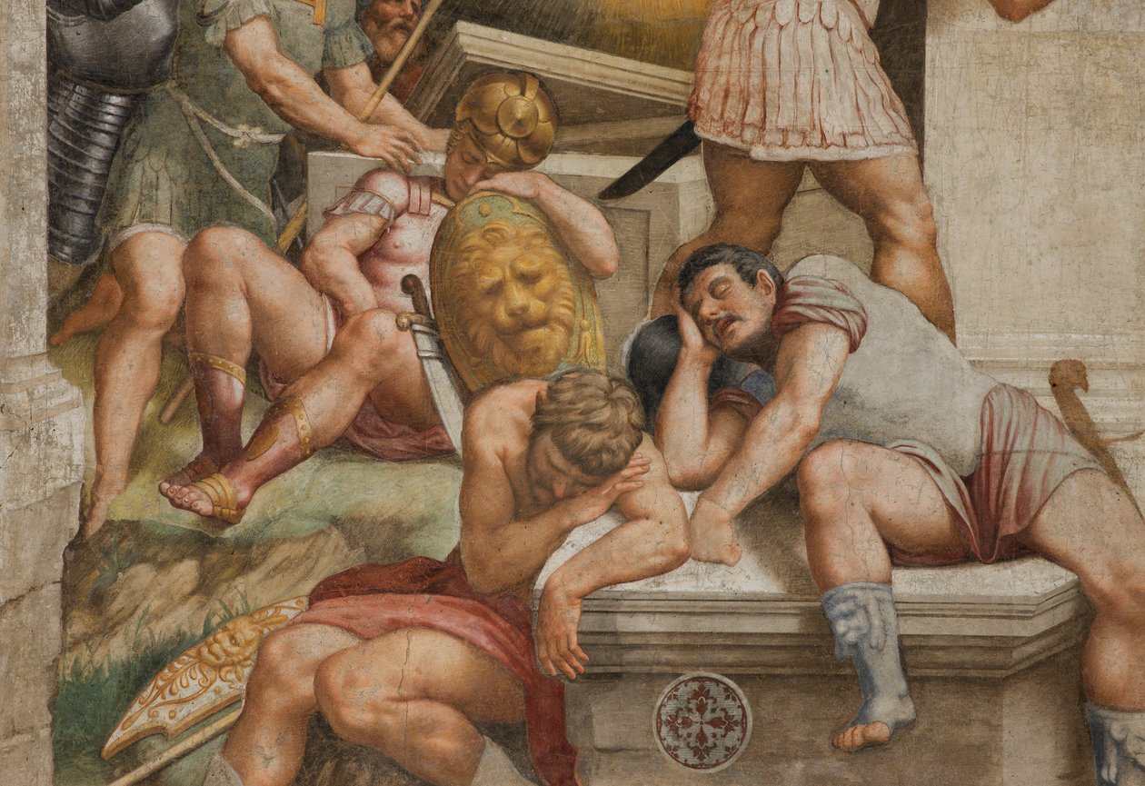 Counterfaccata, Bernardino Gatti, Resurrection 1529, Detail av Bernardino Gatti