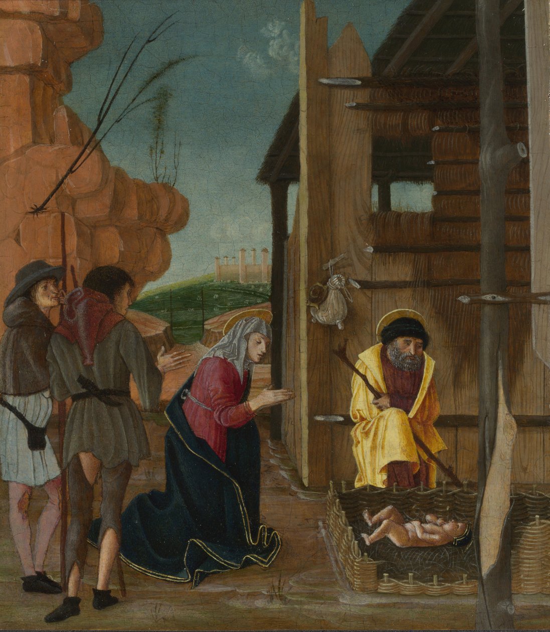 Hyrdenes tilbedelse, ca 1485 av Bernardino Butinone