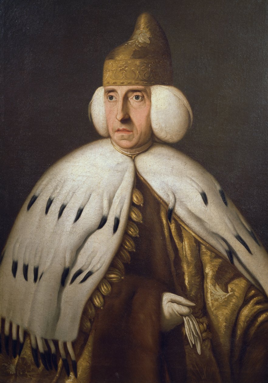 Portrett av Doge Ludovico Manin (1725-1802), maleri av Bernardino Castelli (1750-1810) av Bernardino Castelli
