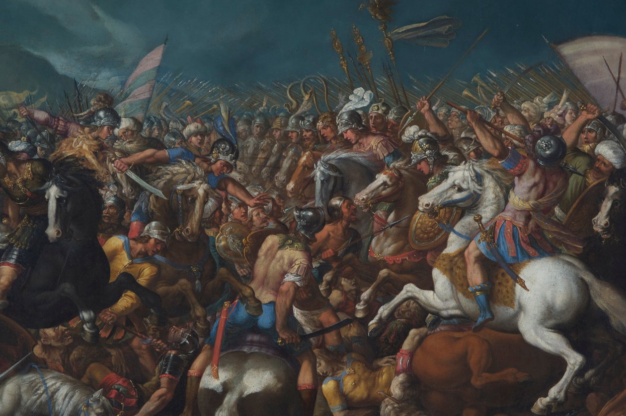 Kampen mellom Scipio Africanus og Hannibal, ca. 1616-1618 av Bernardino Cesari