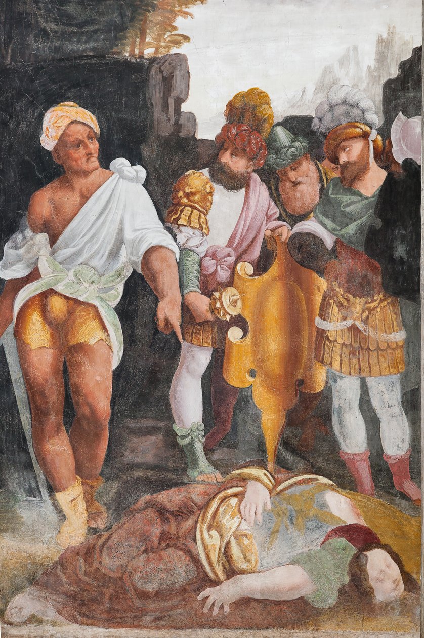 Detalj av The Martyrdom of Saint Catherine (fresco) av Bernardino Lanino
