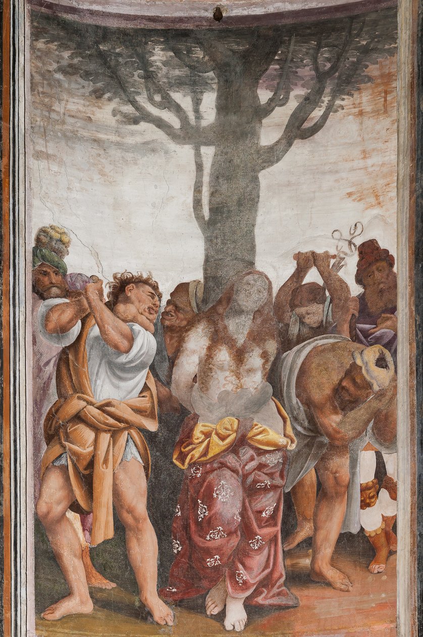 Detalj av The Martyrdom of Saint Catherine (fresco) av Bernardino Lanino