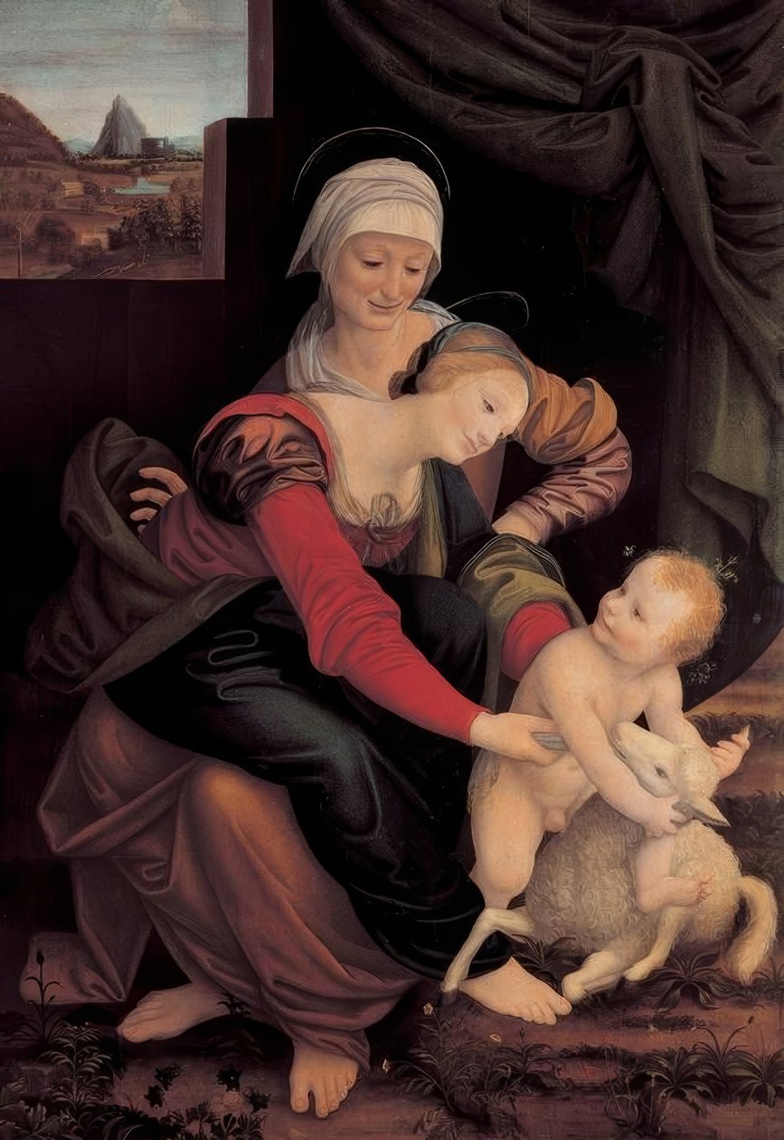 Saint Anna selvkjørende av Bernardino Lanino