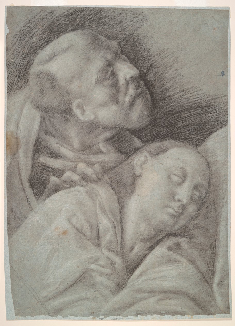 To apostler, studie for Det siste måltid av Bernardino Lanino