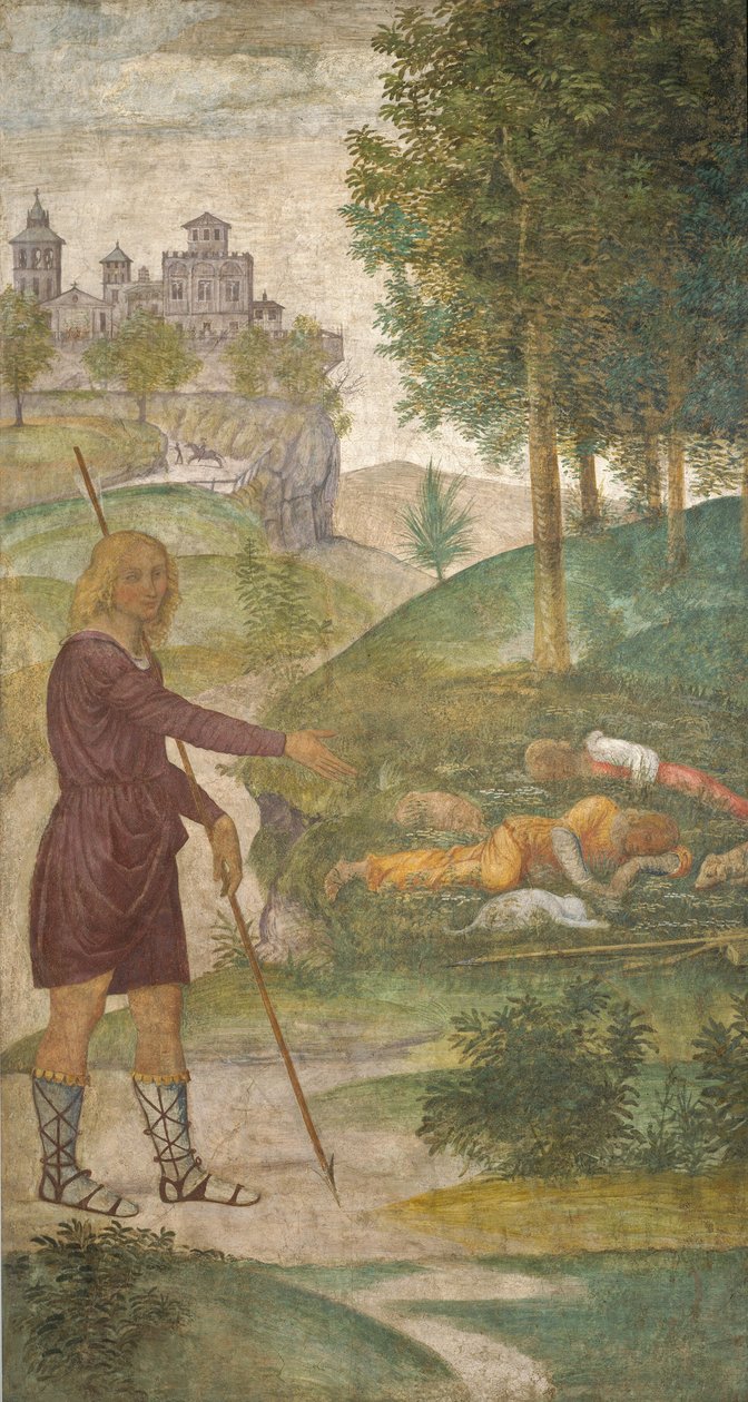 Cephalus og nymfene av Bernardino Luini