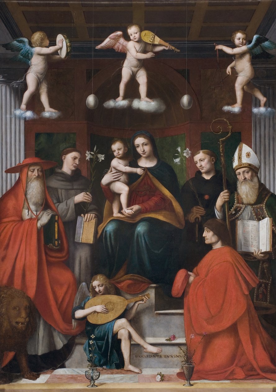 Holy Chonversion, flere raimondi, 1-6 av Bernardino Luini