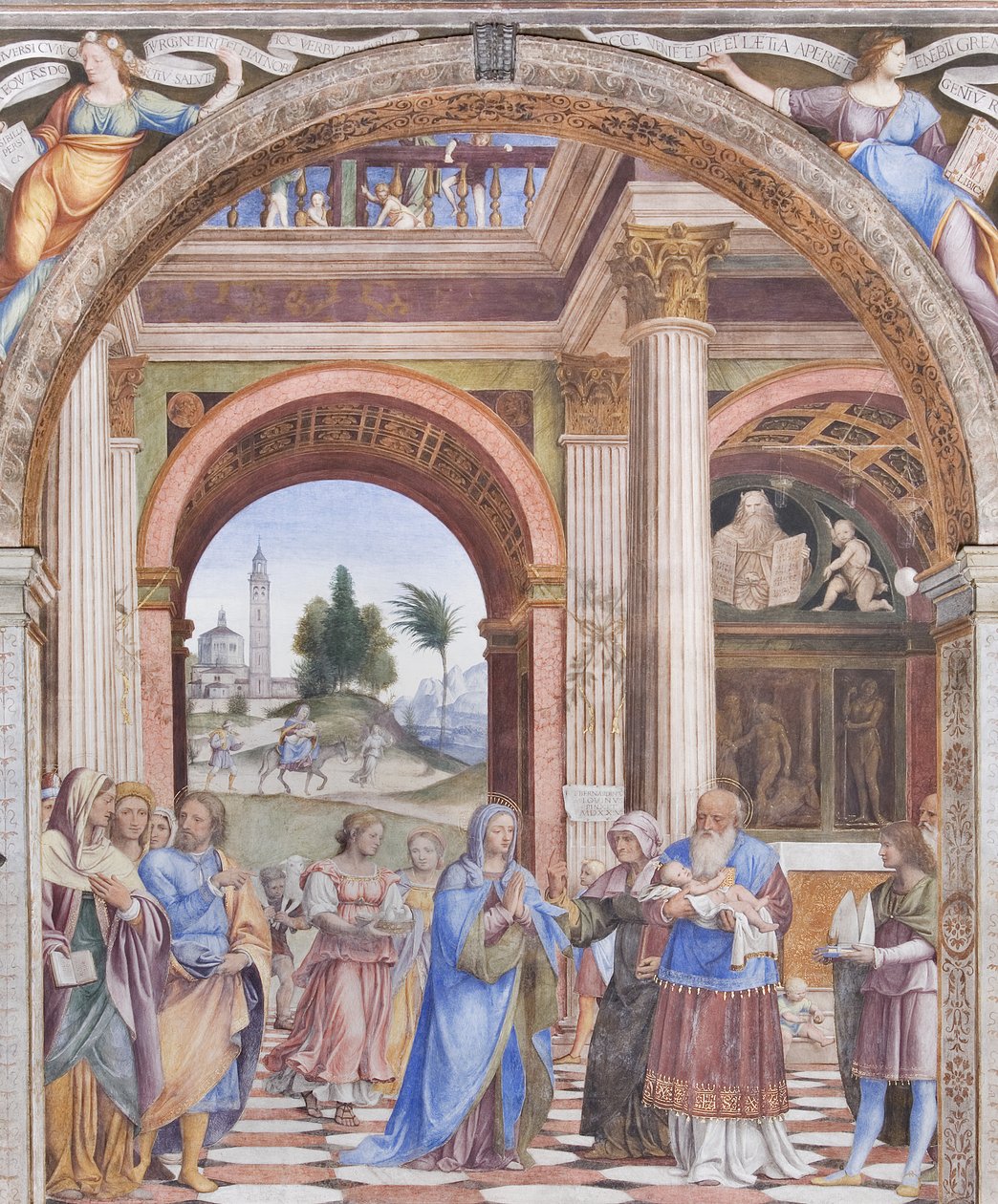 Presentasjon i tempelet, 1525 av Bernardino Luini