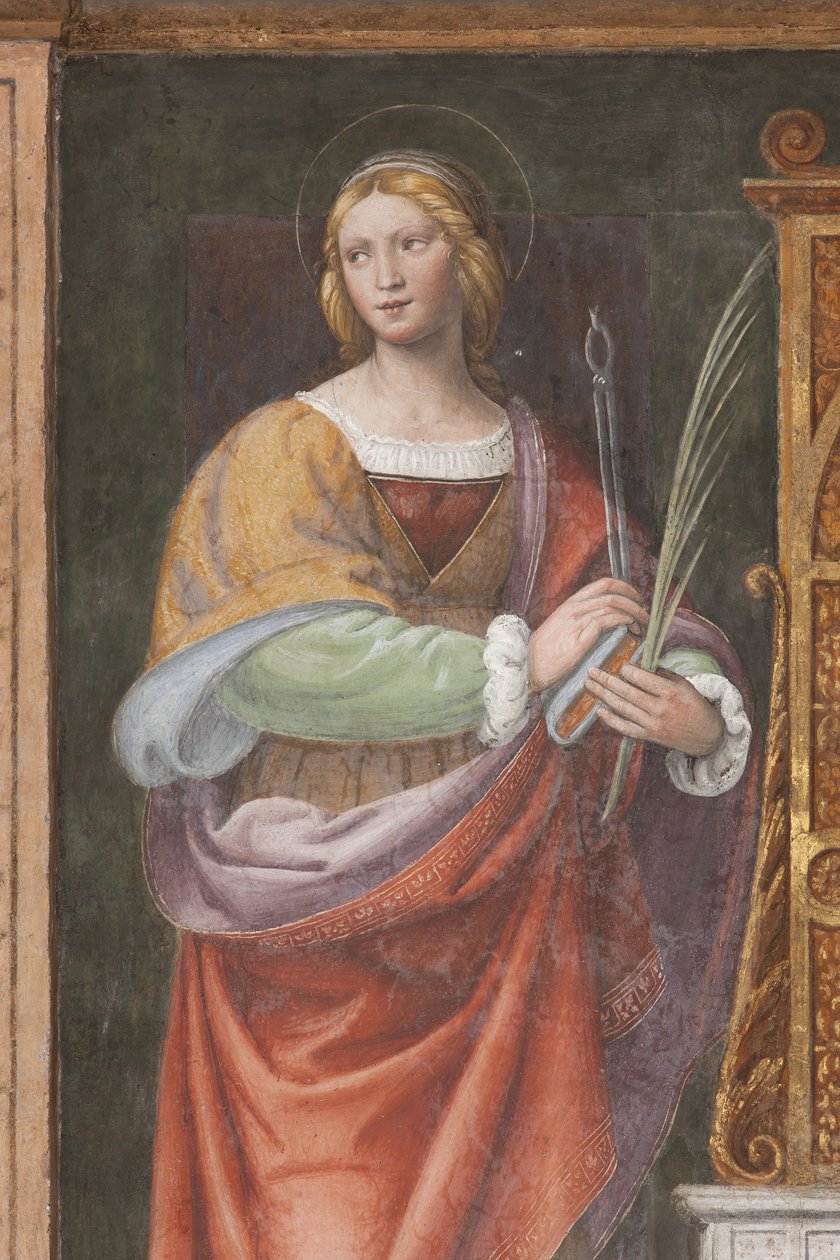 Saint Apollonia, ca. 1522-25 (detalj av 3497192) av Bernardino Luini