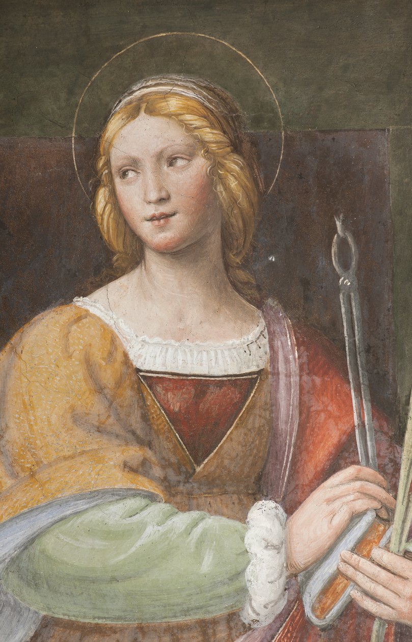 Saint Apollonia, ca. 1522-25 (detalj av 3497192) av Bernardino Luini