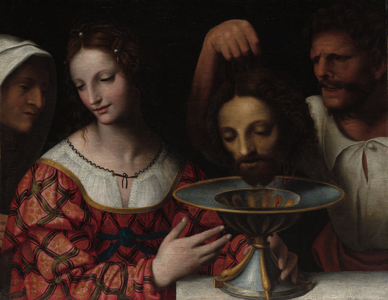 Salome med hodet til døperen Johannes, 1500-tallet eller senere. av Bernardino Luini