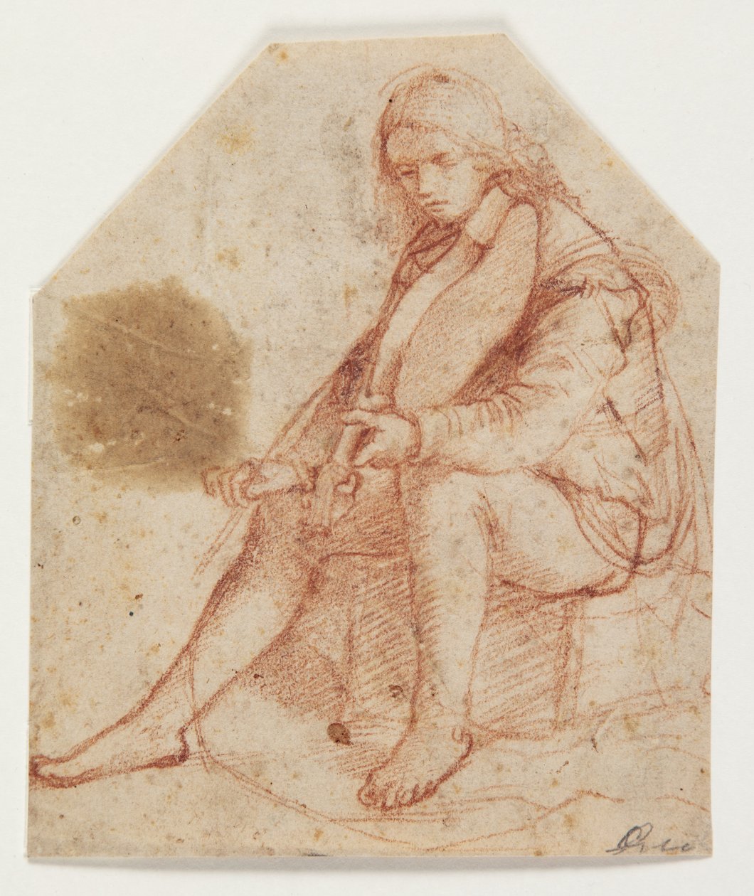 Sittende ungdom med bratsj av Bernardino Luini