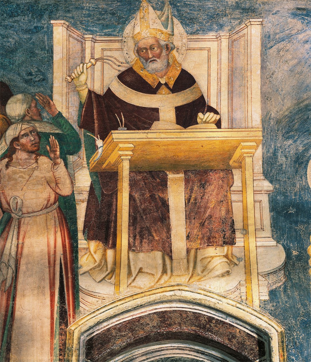 St Ambrosius, av Bernardino Luini (ca 1480-1532) av Bernardino Luini