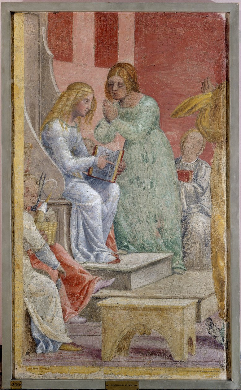 Jomfru Marias barndom ved tempelet av Bernardino Luini