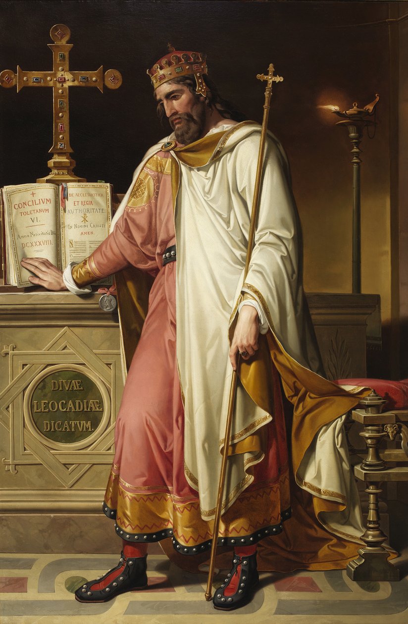 Chintila, vestgotisk konge, 1855 av Bernardino Montañés Pérez