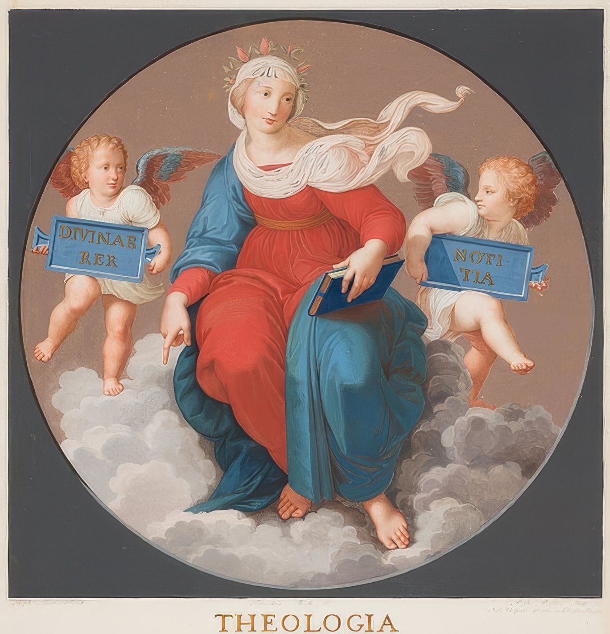 Theologie (Stanze della Segnatura) av Bernardino Nocchi