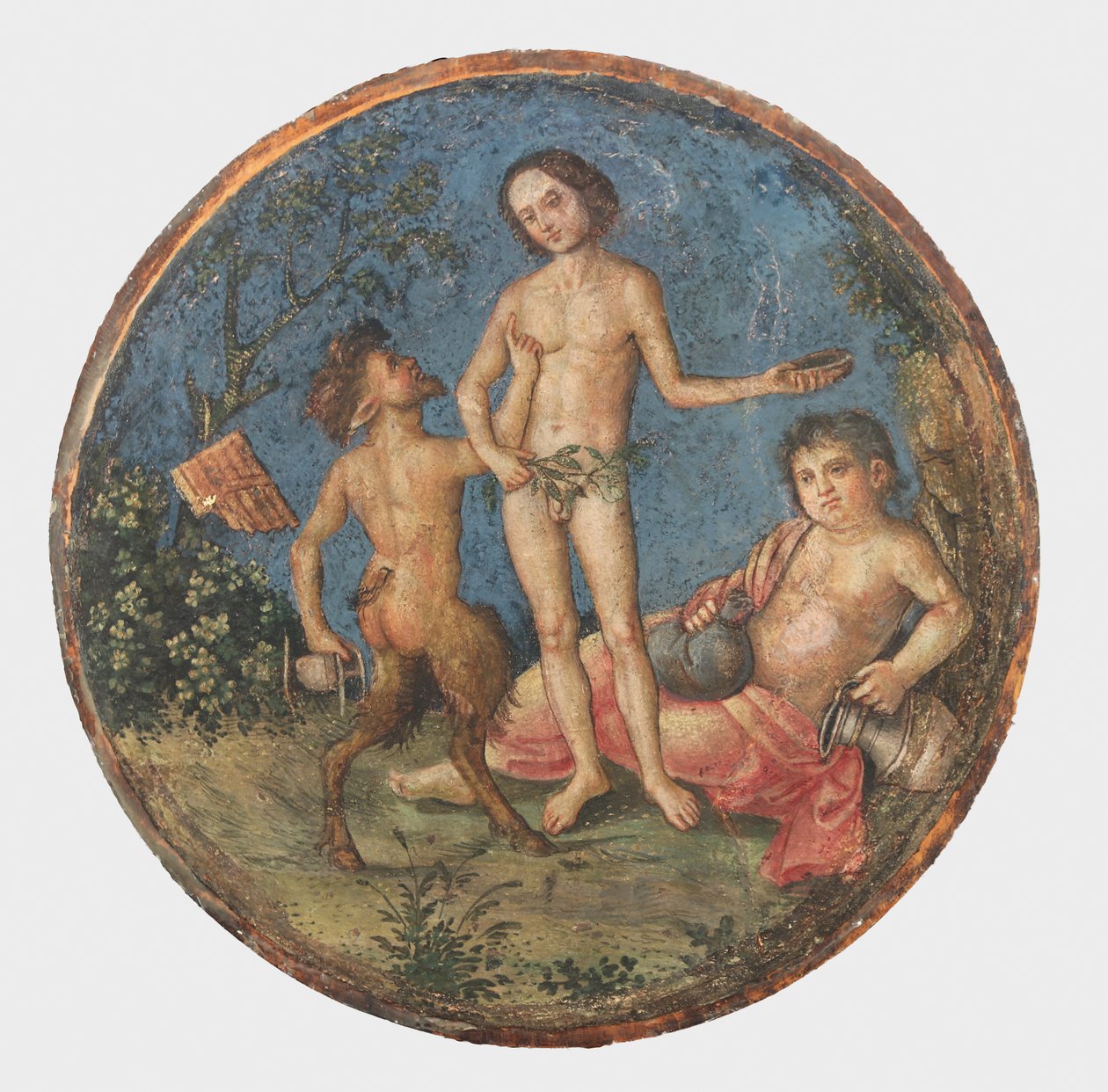 Bacchus, Pan og Silenus, ca. 1509 av Bernardino Pinturicchio