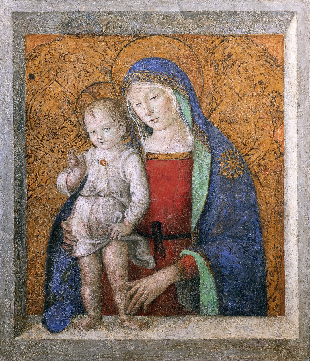 Madonna fra vinduskarmen Madonna fra vinduskarmen, ca. 1490. av Bernardino Pinturicchio