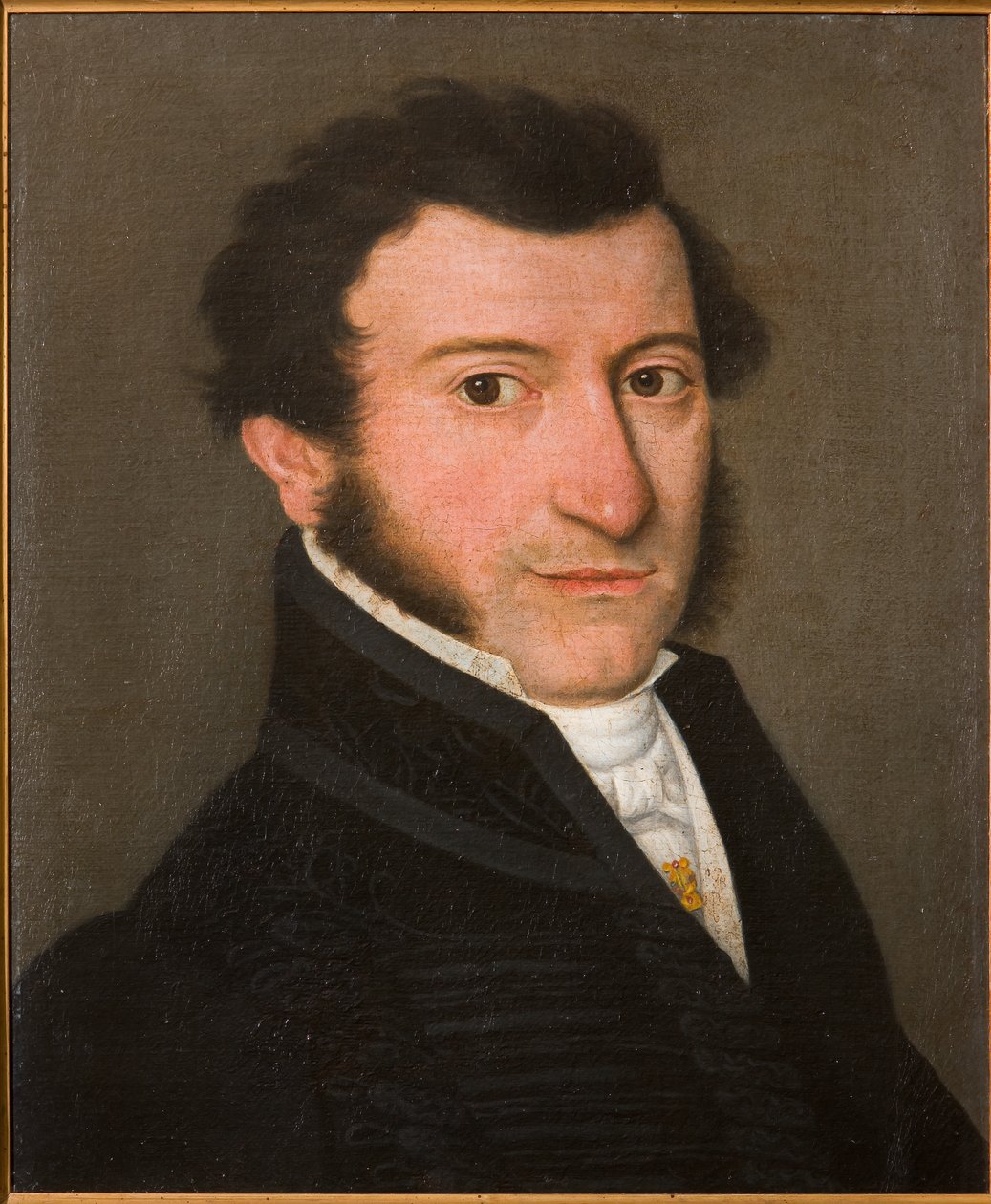 Portrett av en gentleman (olje på lerret) av Bernardino Rossi