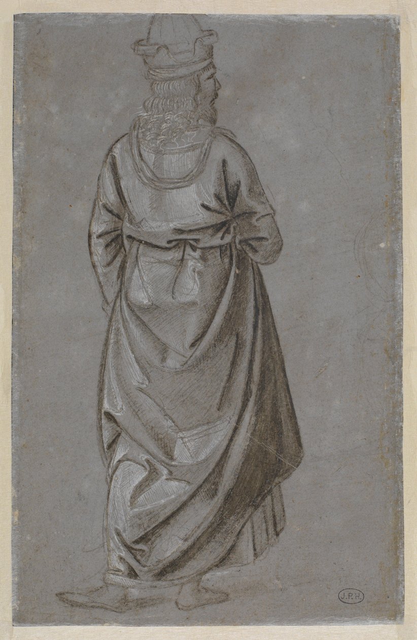 En mann sett bakfra av Bernardino di Betto Pinturicchio