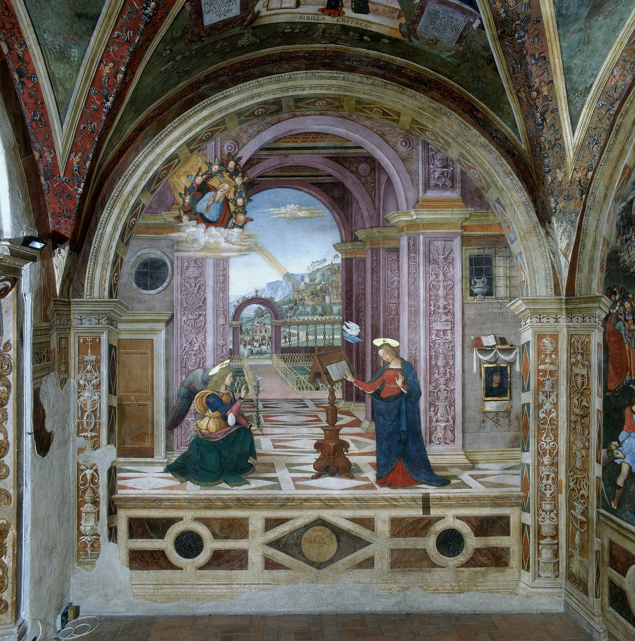 Kunngjøring (fresko) av Bernardino di Betto Pinturicchio