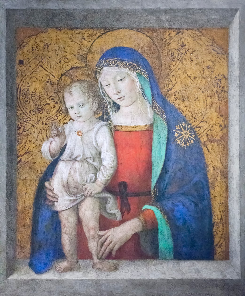 Madonna del Sill, ca. 1498 (olje på panel) av Bernardino di Betto Pinturicchio