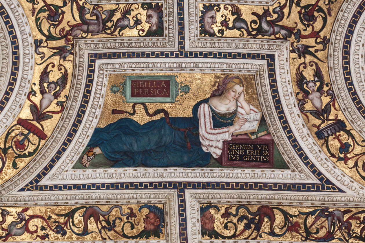 Persian Sibyl, detalj av The Sibyls (fresco av Bernardino di Betto Pinturicchio