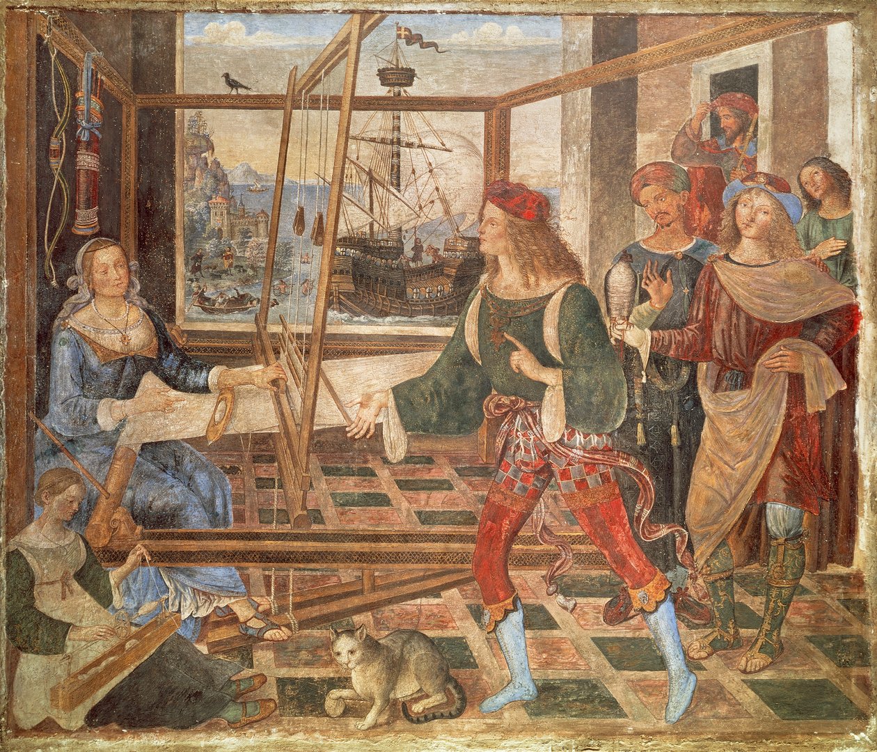 Ulysses tilbake til Penelope av Bernardino di Betto Pinturicchio