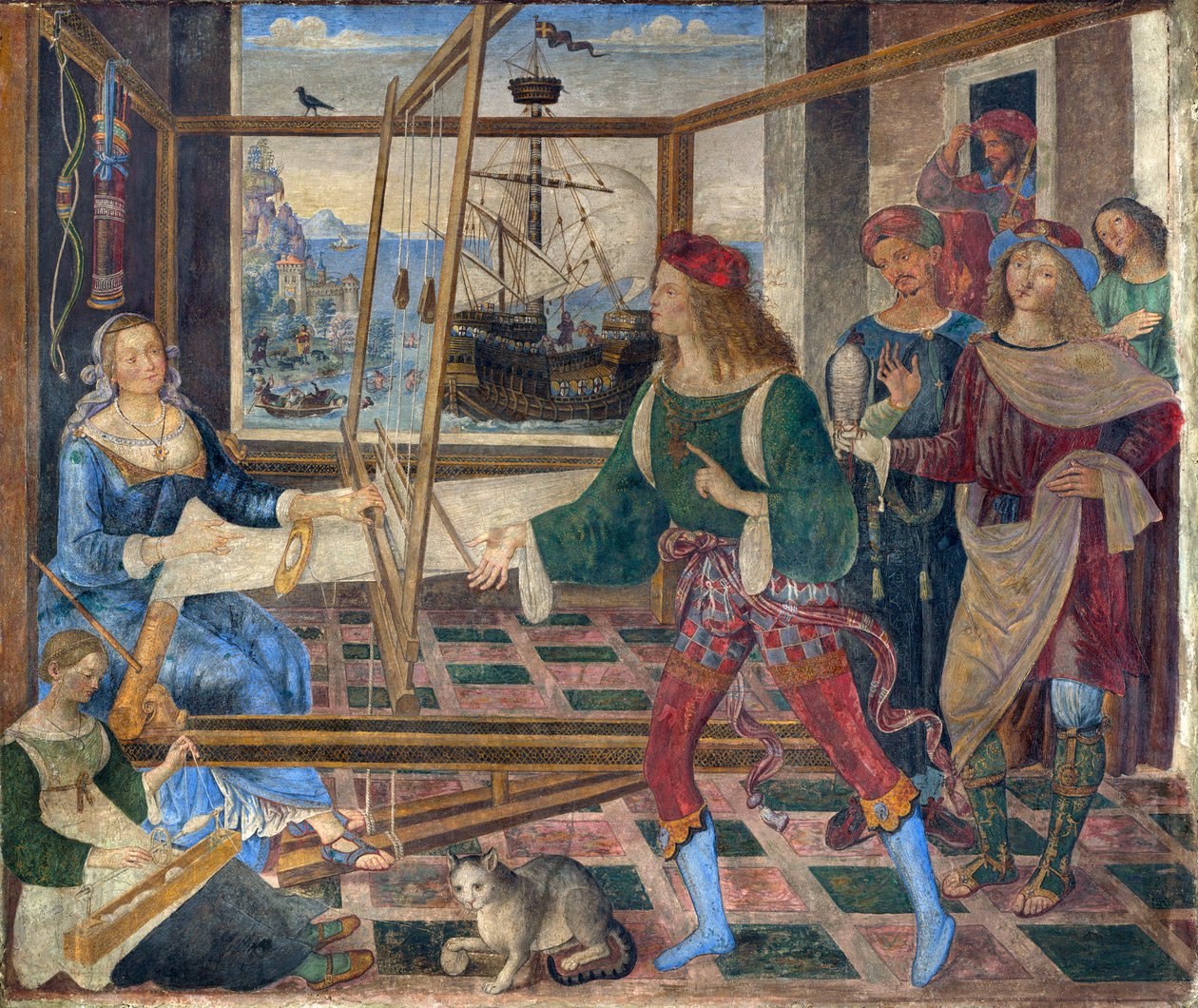 Ulysses tilbake til Penelope av Bernardino di Betto Pinturicchio
