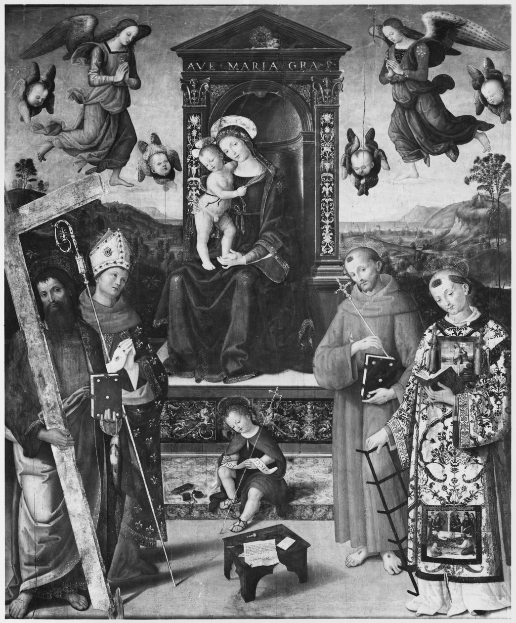 Hellig samtale, 1508 av Bernardino di Betto Pinturicchio