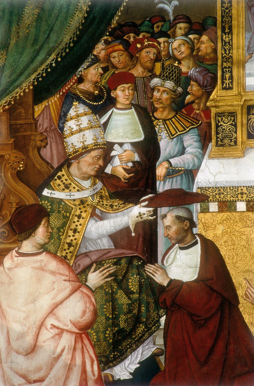 Vie du pape Pio (Pie) II (Enea Silvio Piccolomini av Bernardino di Betto Pinturicchio