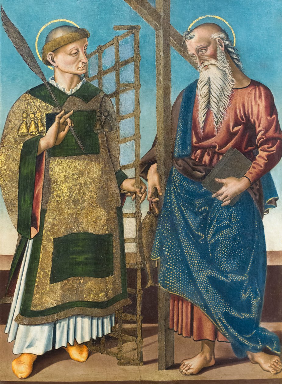 Saint Lawrence og Andrew, første kvartal 1500-tallet (olje på panel) av Bernardino di Mariotto