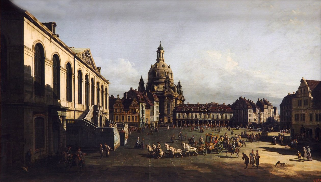 Det nye markedet i Dresden av Bernardo Bellotto