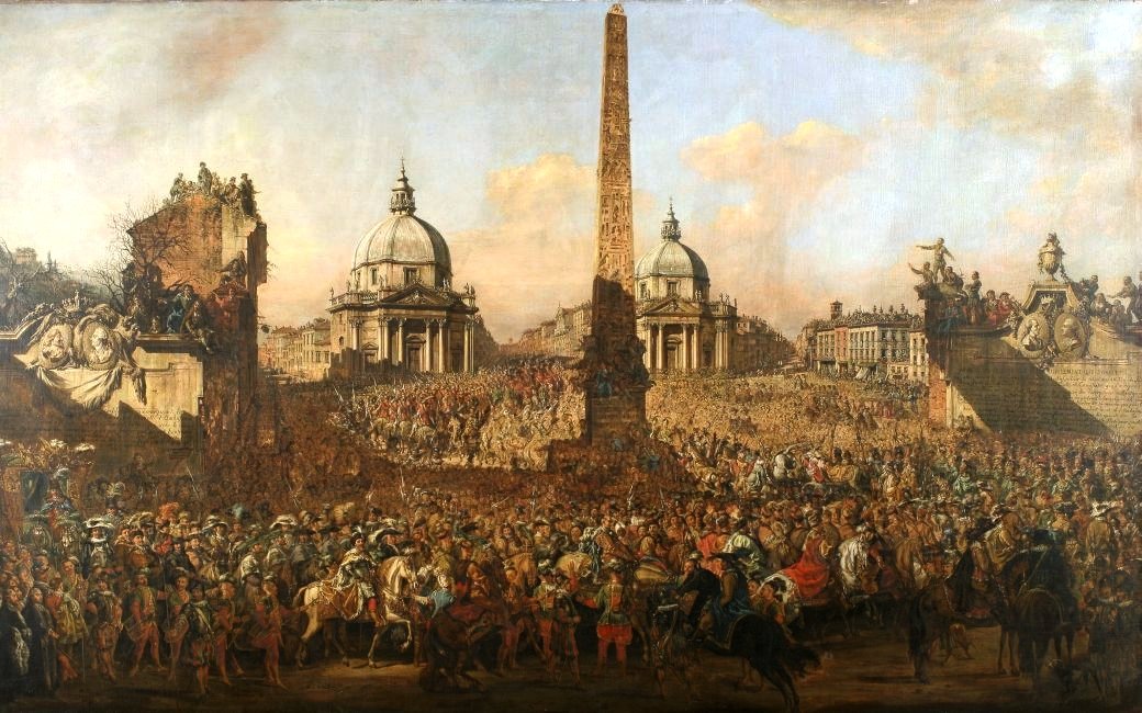 Jerzy Ossolinskis inntreden i Roma av Bernardo Bellotto