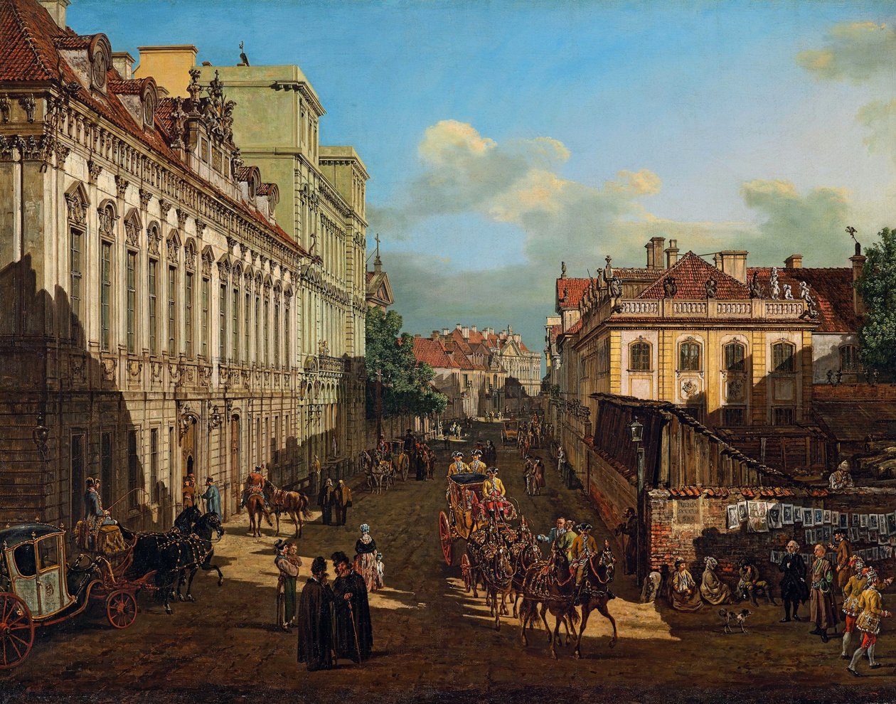 Miodowa-gaten i Warszawa av Bernardo Bellotto